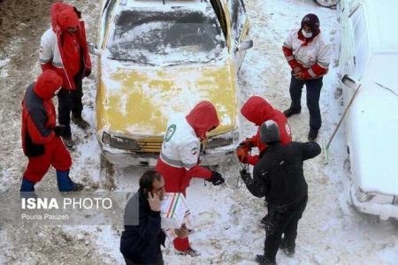 امدادرسانی به بیش از 3000 هموطن گرفتار در برف گیلان