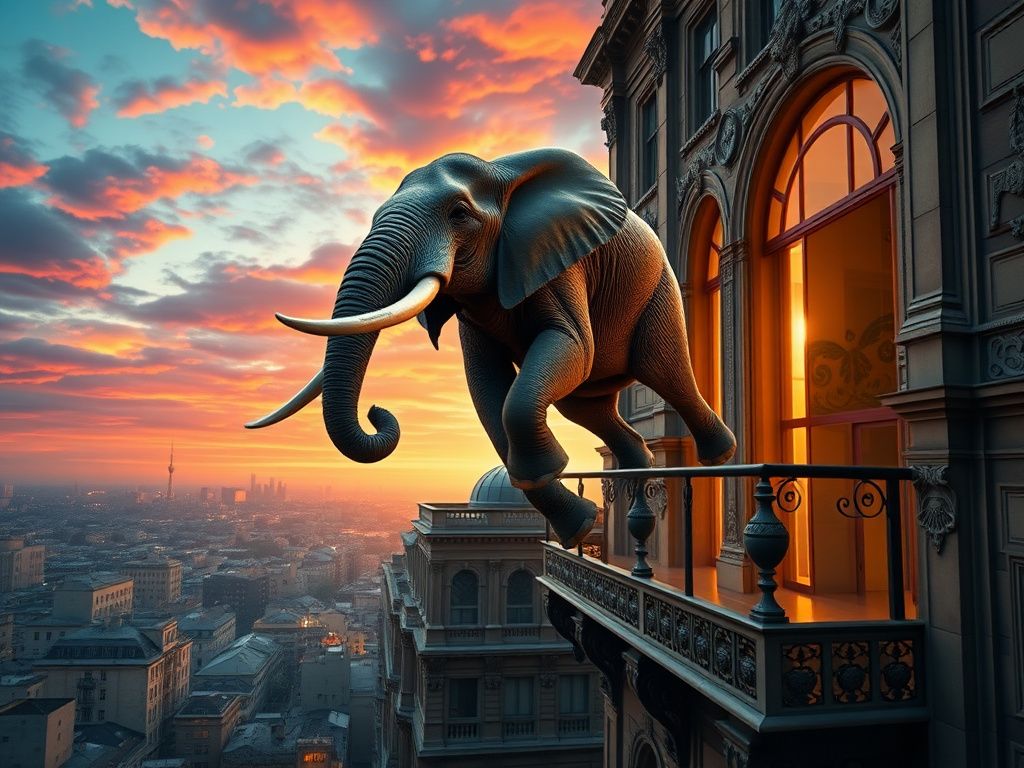 خلاصه کتاب پرتاب فیل از بالکن طبقه پنجم (اسکندری)